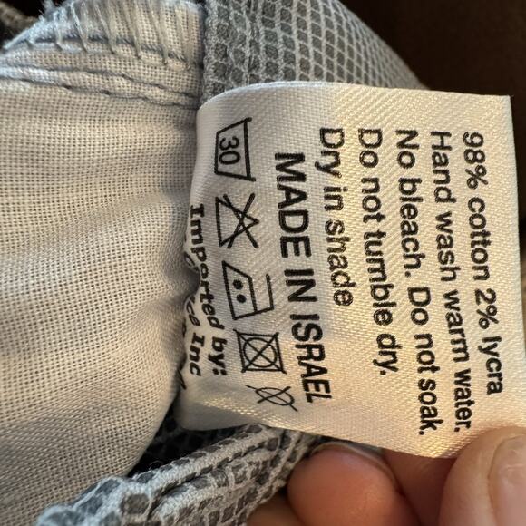 Bevy Flog Navel Platinum Blue Diamond Pants Womens 25 $220 Retail - Picture 7 of 8